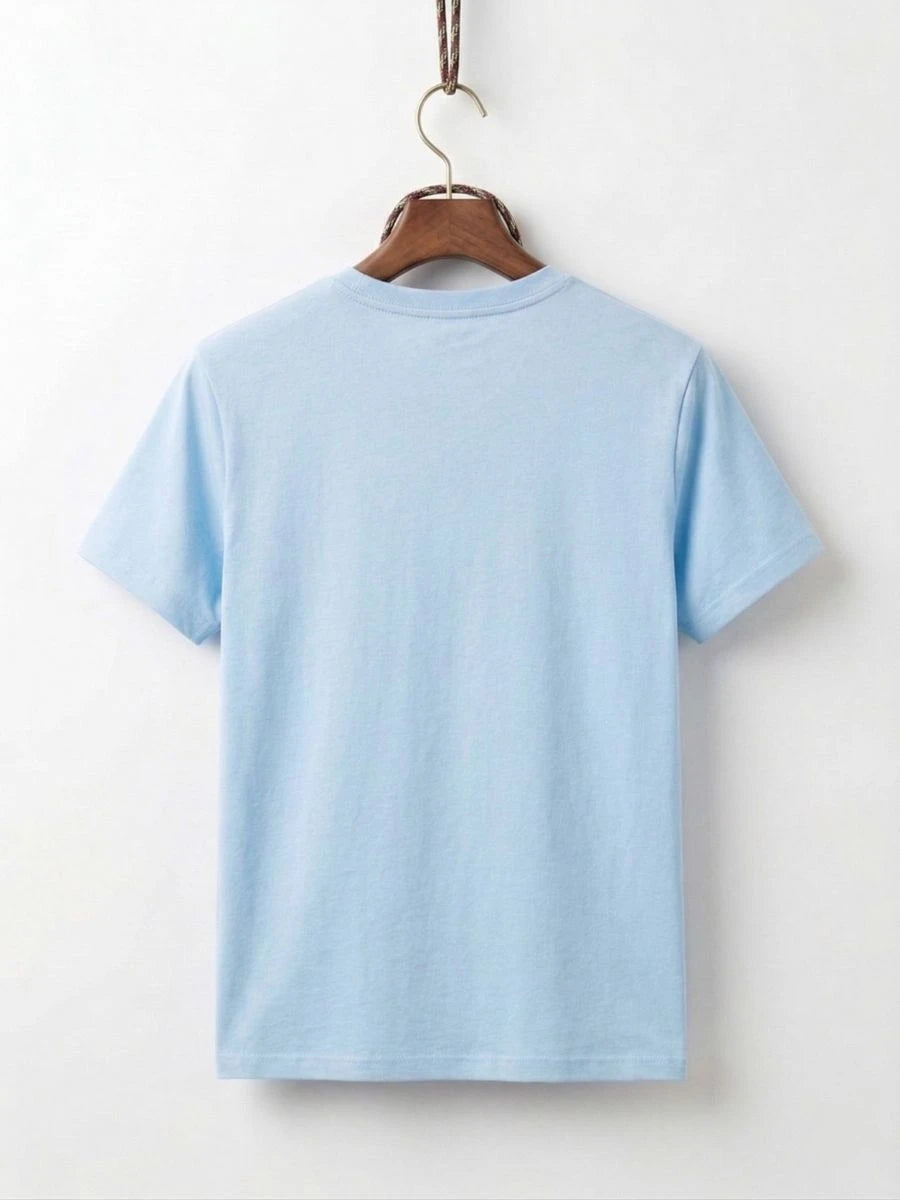 Cotton Jersey Tee Sky Blue