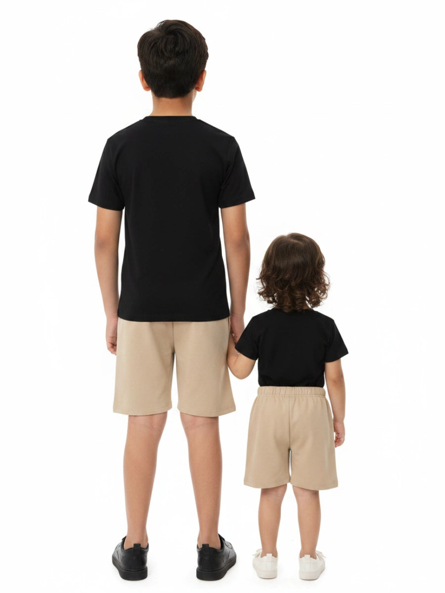 Unisex "Modern Minimal" Black & Khaki