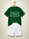 Ticket to Freedom Kids Short Set – Mini Kidi