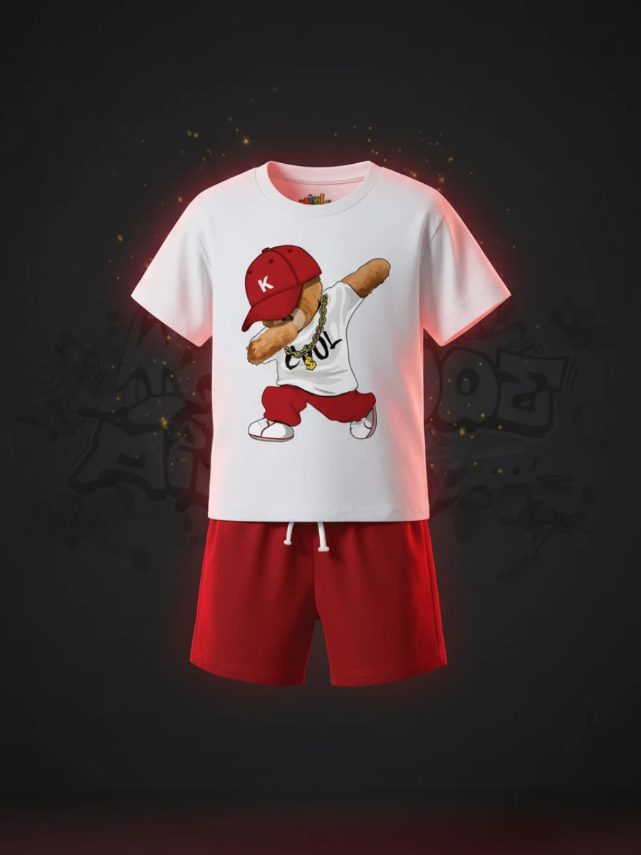 Dabbing Teddy Street Style