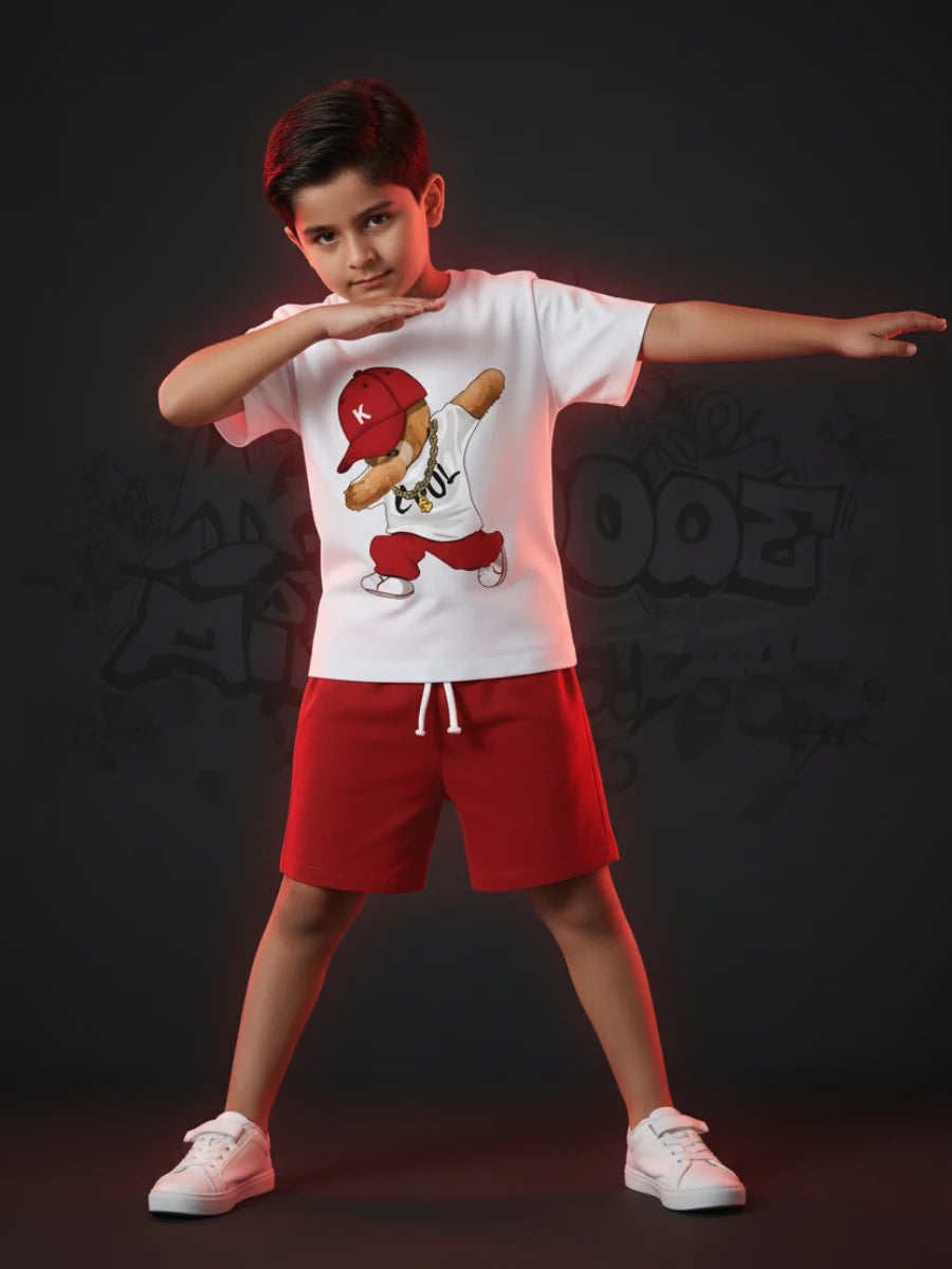 Dabbing Teddy Street Style