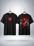 Spider Urban Hero Front & Back Graphic T-Shirt – Black
