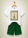 Pakistan Heritage Postage Stamp Kids Short Set – Mini Kidi
