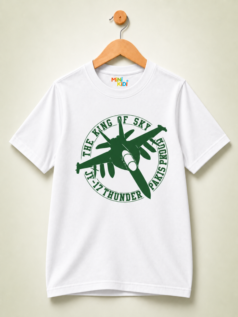 MiniKidi JF-17 Thunder Pakistan Air Force Graphic T-Shirt