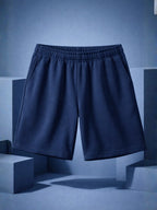 Cotton Jersey Shorts - Navy Blue
