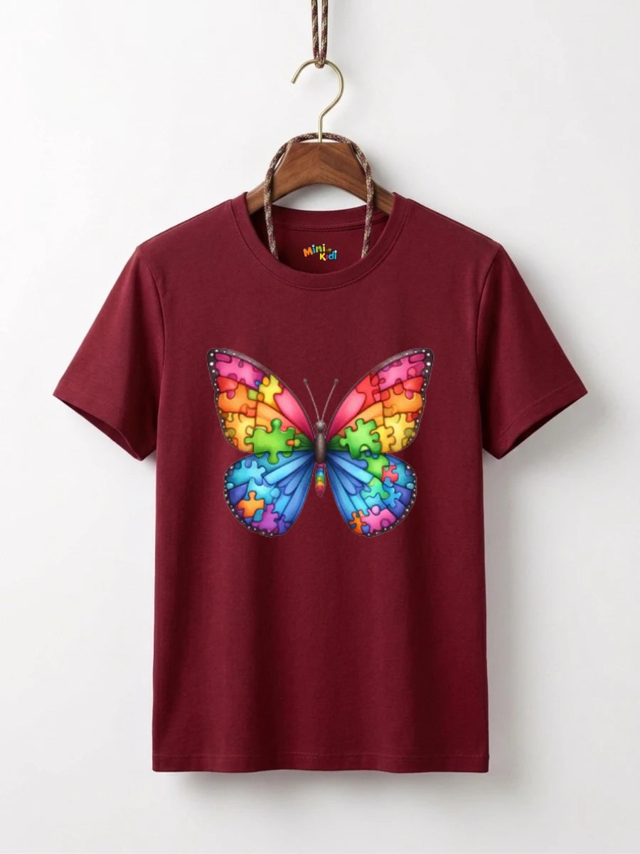 Rainbow Puzzle Butterfly