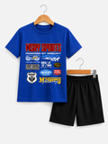 Misery Racing Sports Graphic Kids T-Shirt & Shorts Set