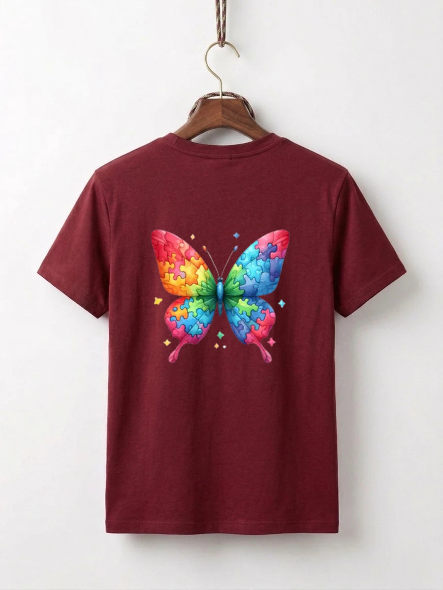 Rainbow Puzzle Butterfly