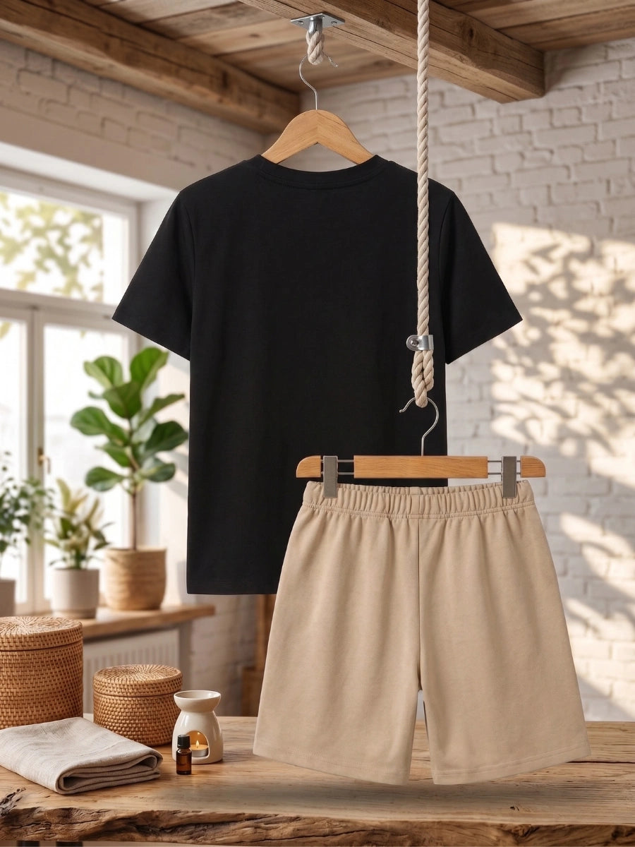 Unisex "Modern Minimal" Black & Khaki