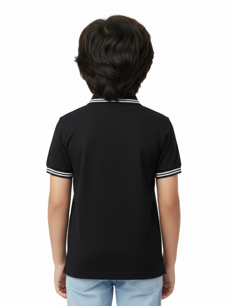 Polo T-Shirt - Jet Black