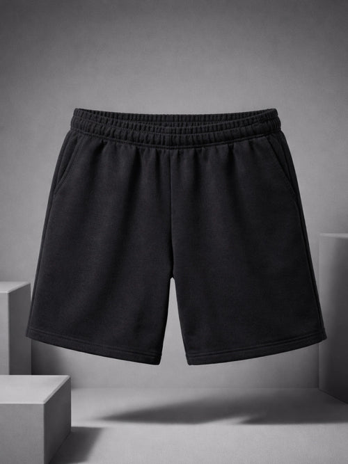 Cotton Jersey Shorts - Jet Black