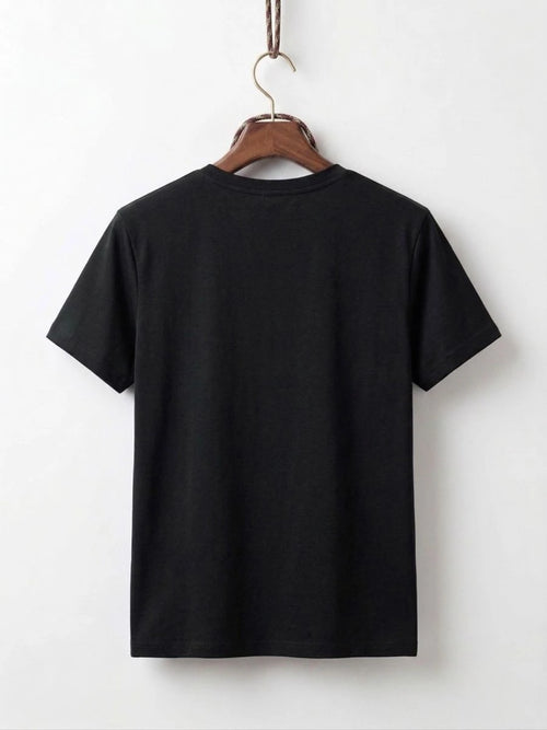 Cotton Jersey Tee Black
