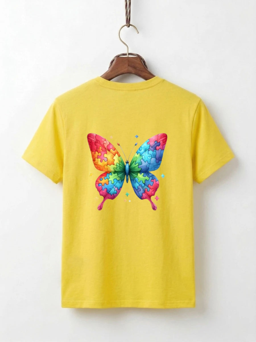 Rainbow Puzzle Butterfly