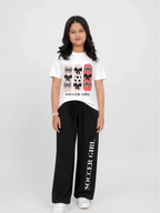 Mini Kidi’s “Soccer Girl” Graphic Suit T-Shirt & Black trouser Set (Copy)