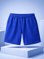 Cotton Jersey Shorts - Royal Blue