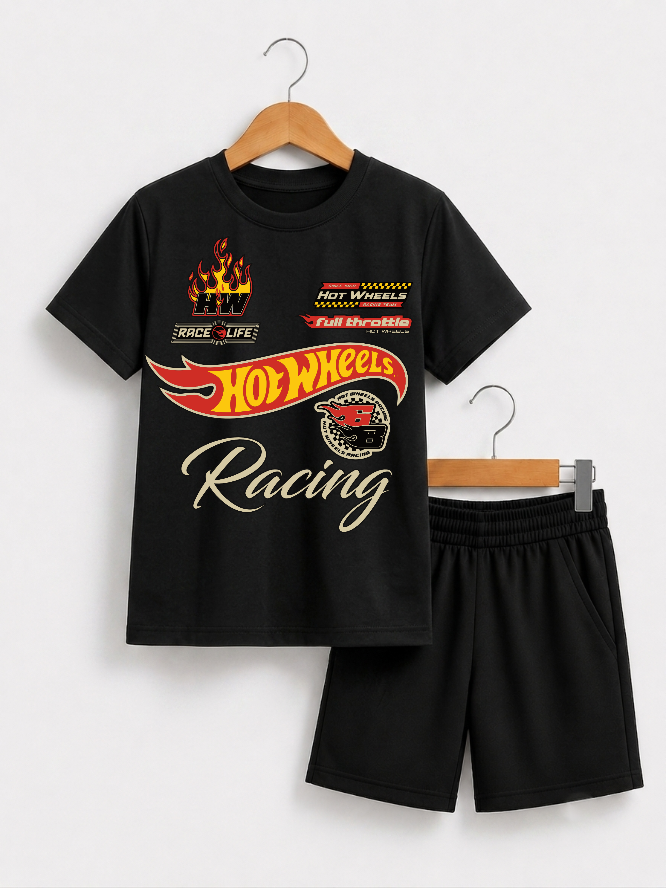 Hot Wheels Racing Kids T-Shirt & Shorts Set