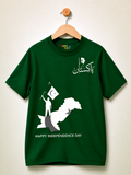 MiniKidi Pakistan Flag Graphic Independence Day T-Shirt ⭐