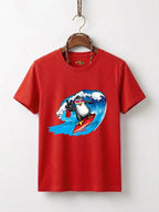 Cool Penguin Surfer