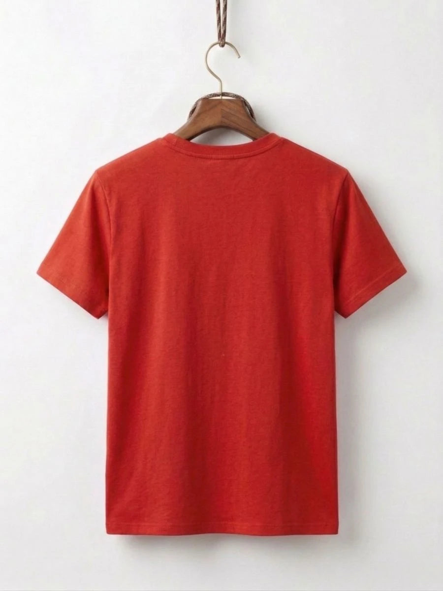 Cotton Jersey Tee Red