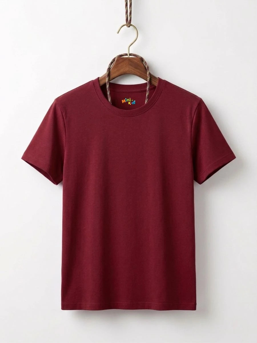 Cotton Jersey Tee Maroon
