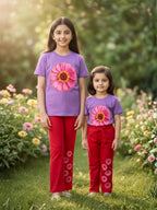 Zinnia Bloom Cotton Suit Set