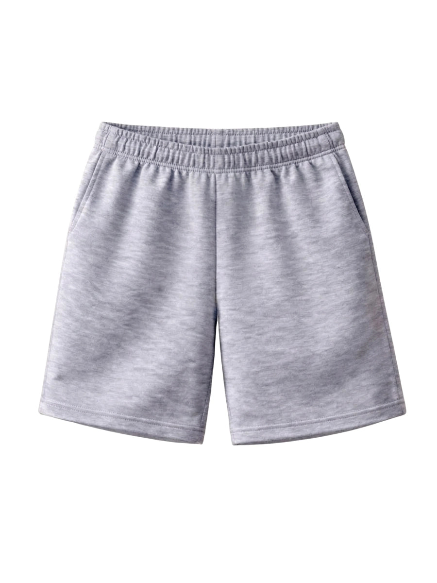 Cotton Jersey Shorts - Heather Grey