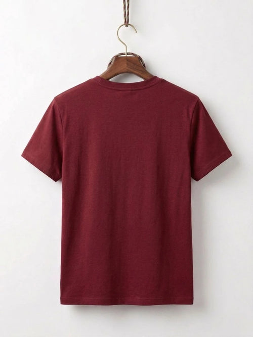 Cotton Jersey Tee Maroon