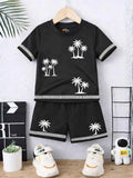 Midnight Palm Cotton Set