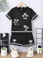Midnight Palm Cotton Set