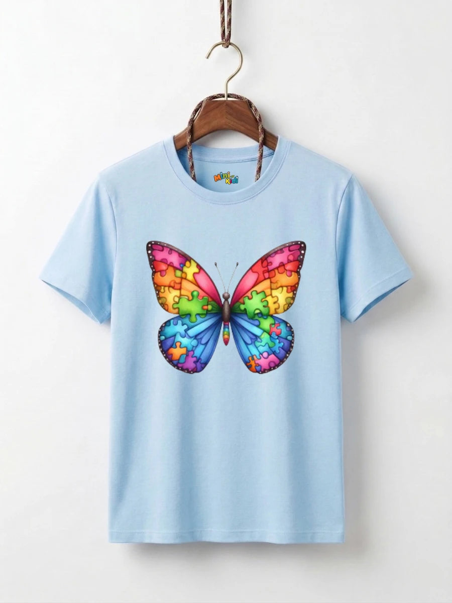 Rainbow Puzzle Butterfly