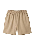 Cotton Jersey Shorts - Khaki