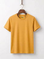 Cotton Jersey Tee Mustard Yellow