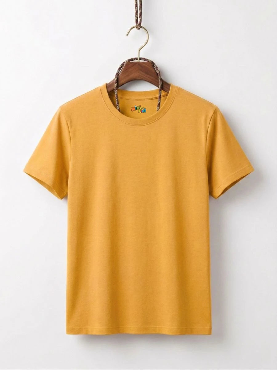 Cotton Jersey Tee Mustard Yellow