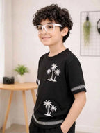Midnight Palm Cotton Set