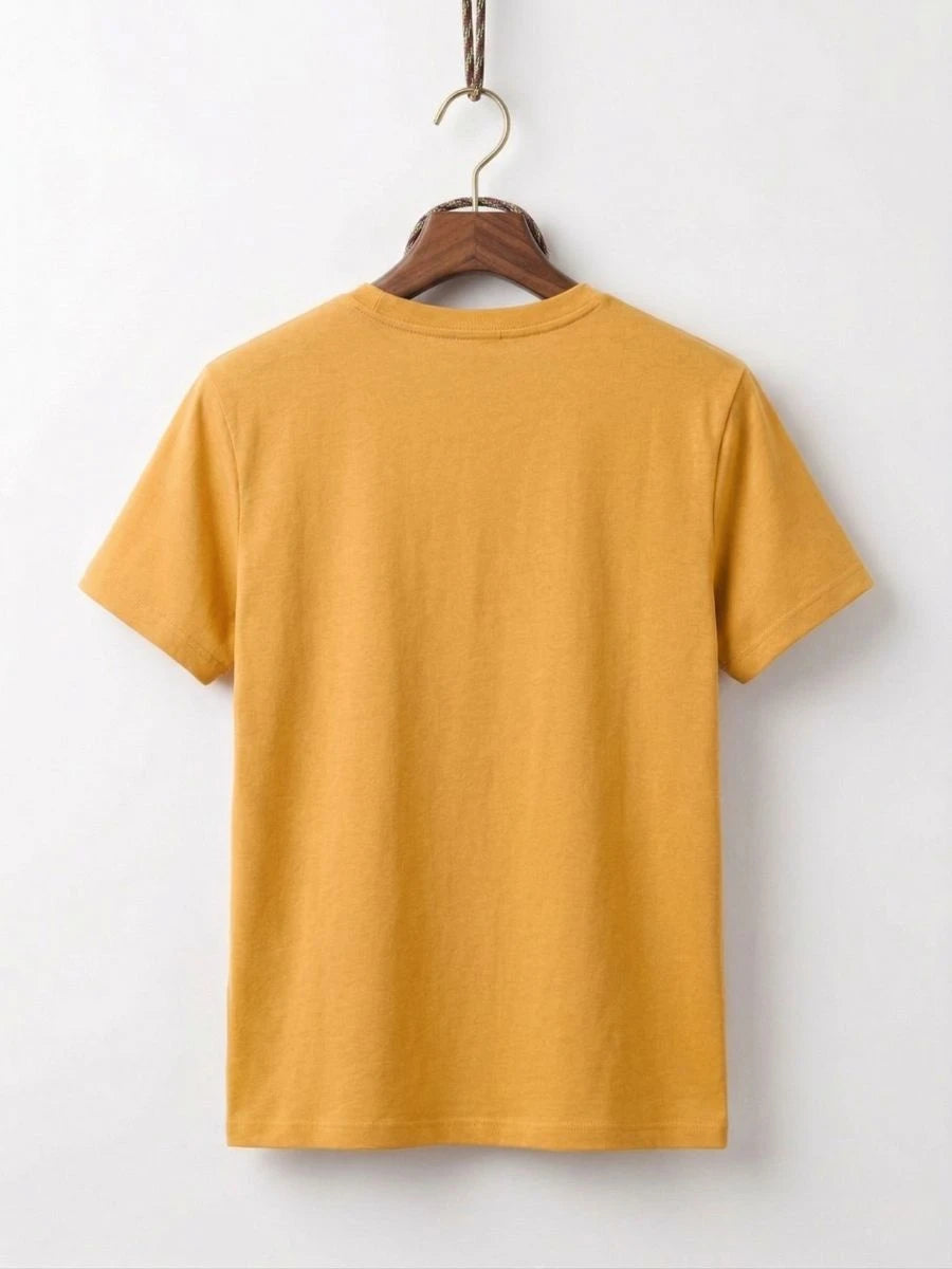 Cotton Jersey Tee Mustard Yellow