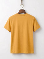 Cotton Jersey Tee Mustard Yellow