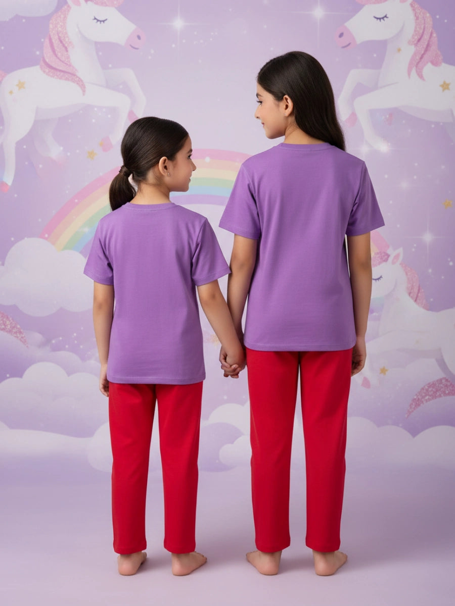 Rainbow Wing Unicorn Cotton Suit Set