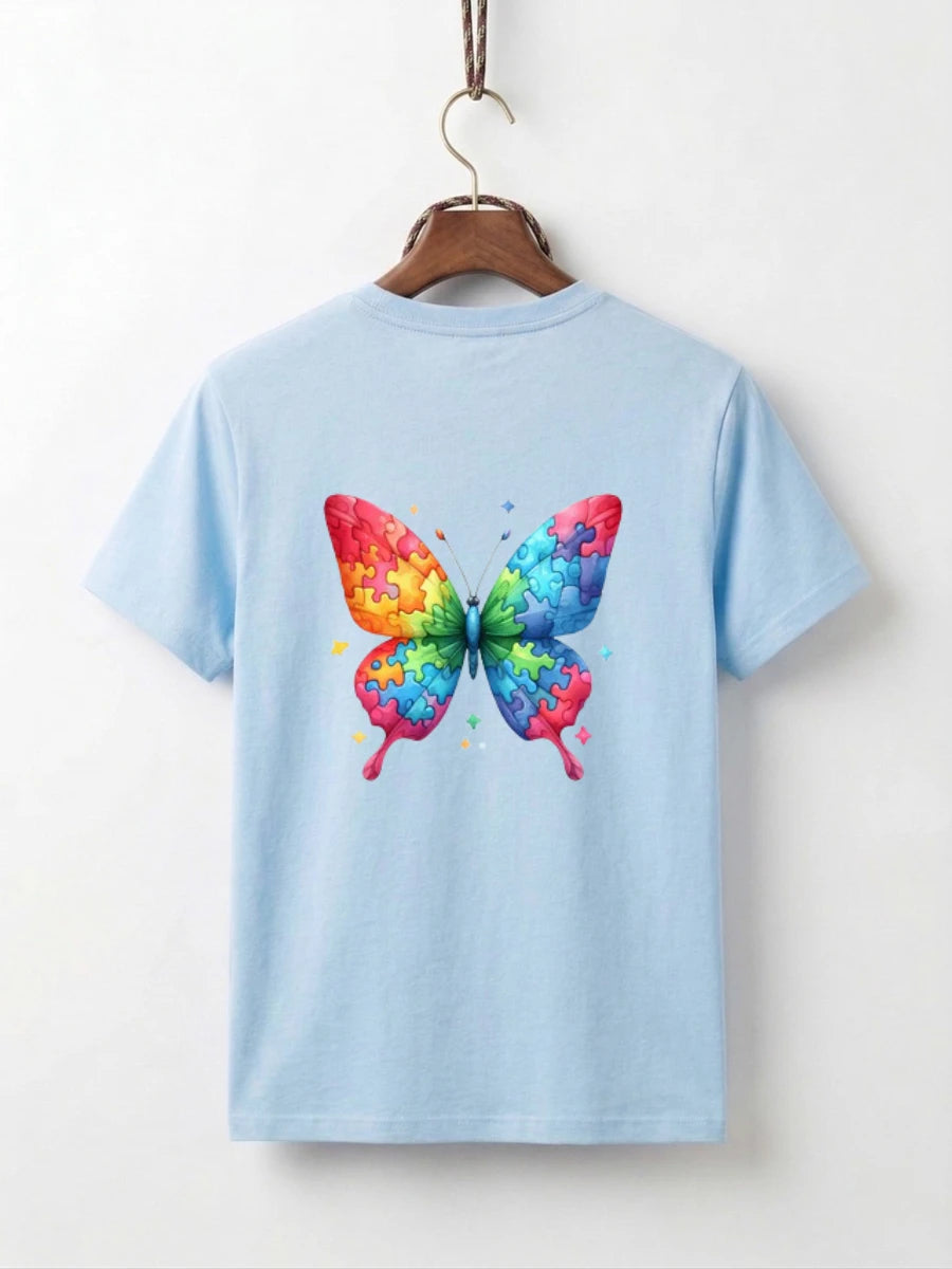 Rainbow Puzzle Butterfly
