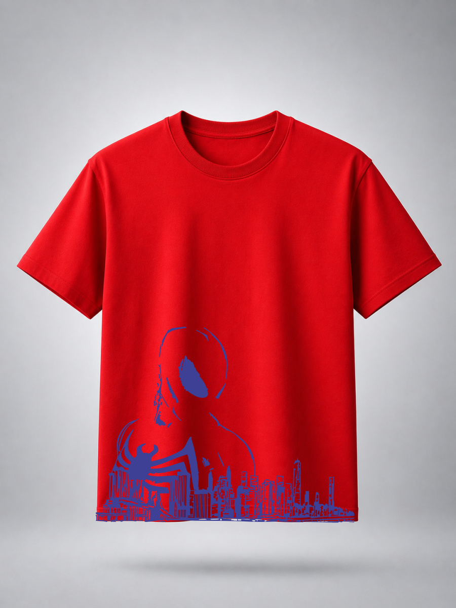Spider-Man Shadow Skyline Graphic T-Shirt ⭐