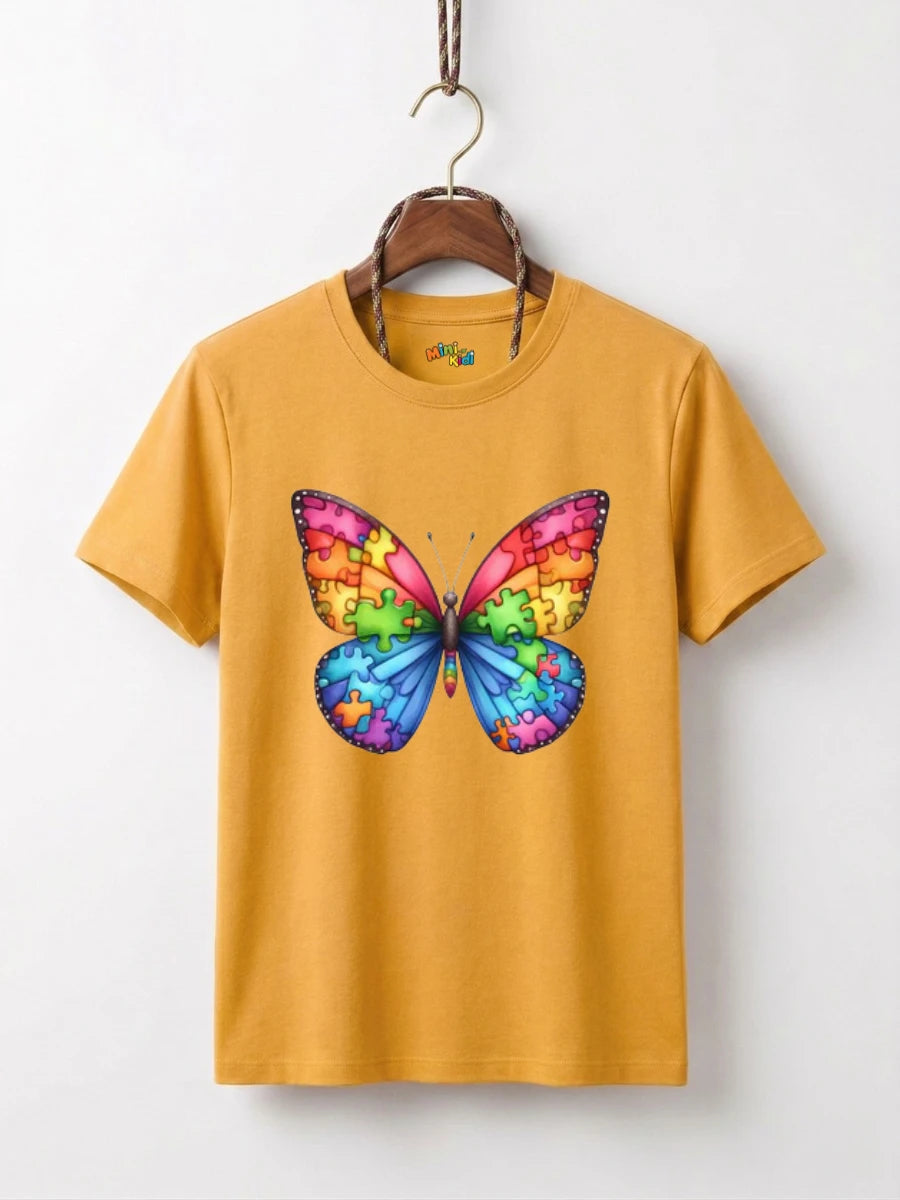 Rainbow Puzzle Butterfly