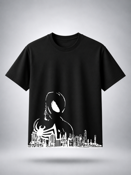 Spider-Man Shadow Skyline Graphic T-Shirt ⭐