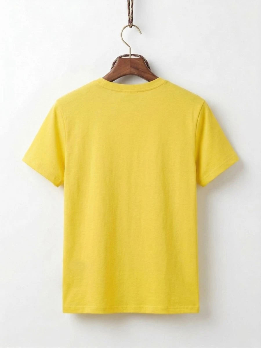 Cotton Jersey Tee Yellow
