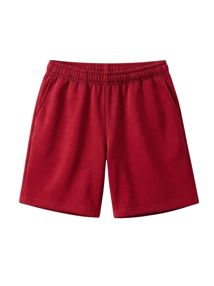 Cotton Jersey Shorts - Red