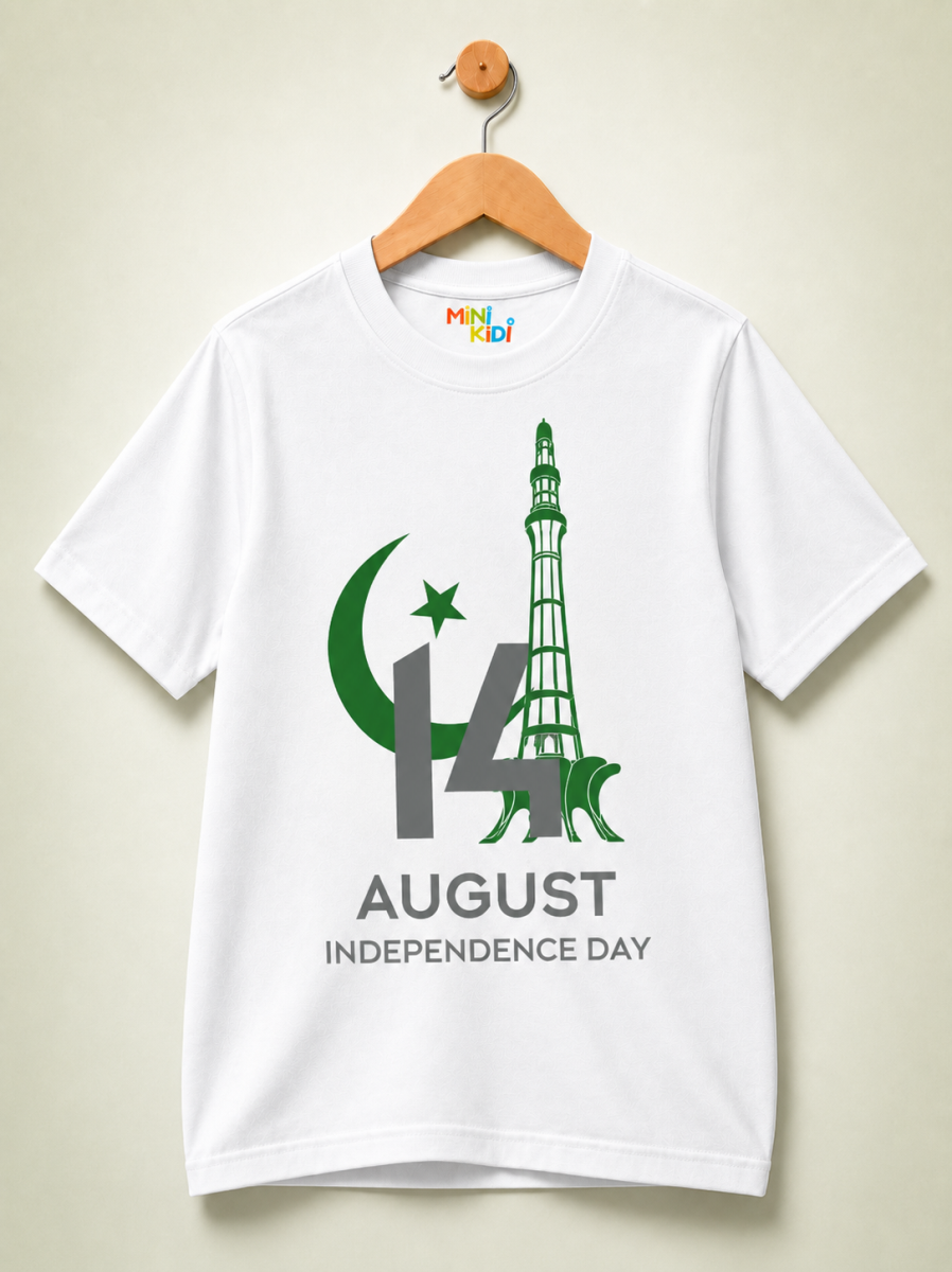 MiniKidi 14th August Minar-e-Pakistan Independence Day T-Shirt