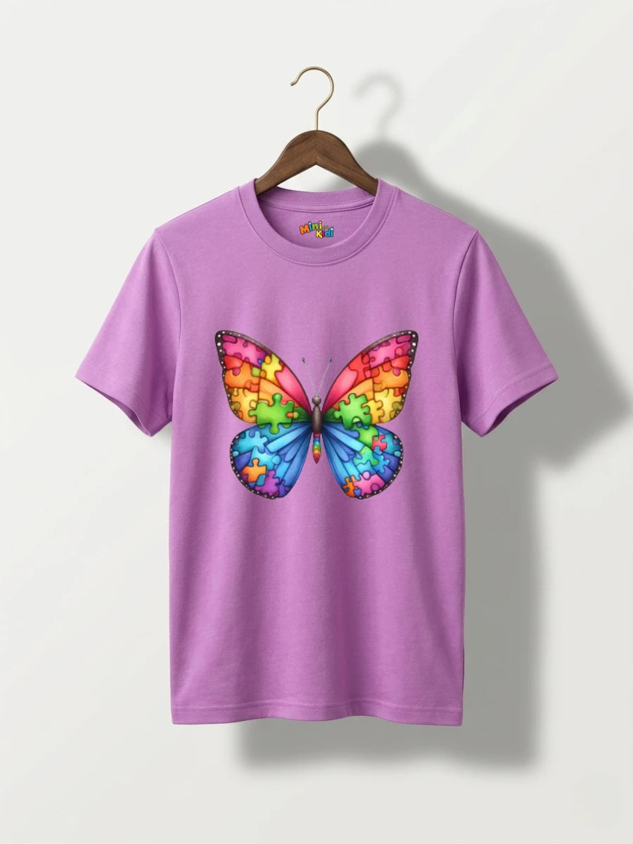 Rainbow Puzzle Butterfly