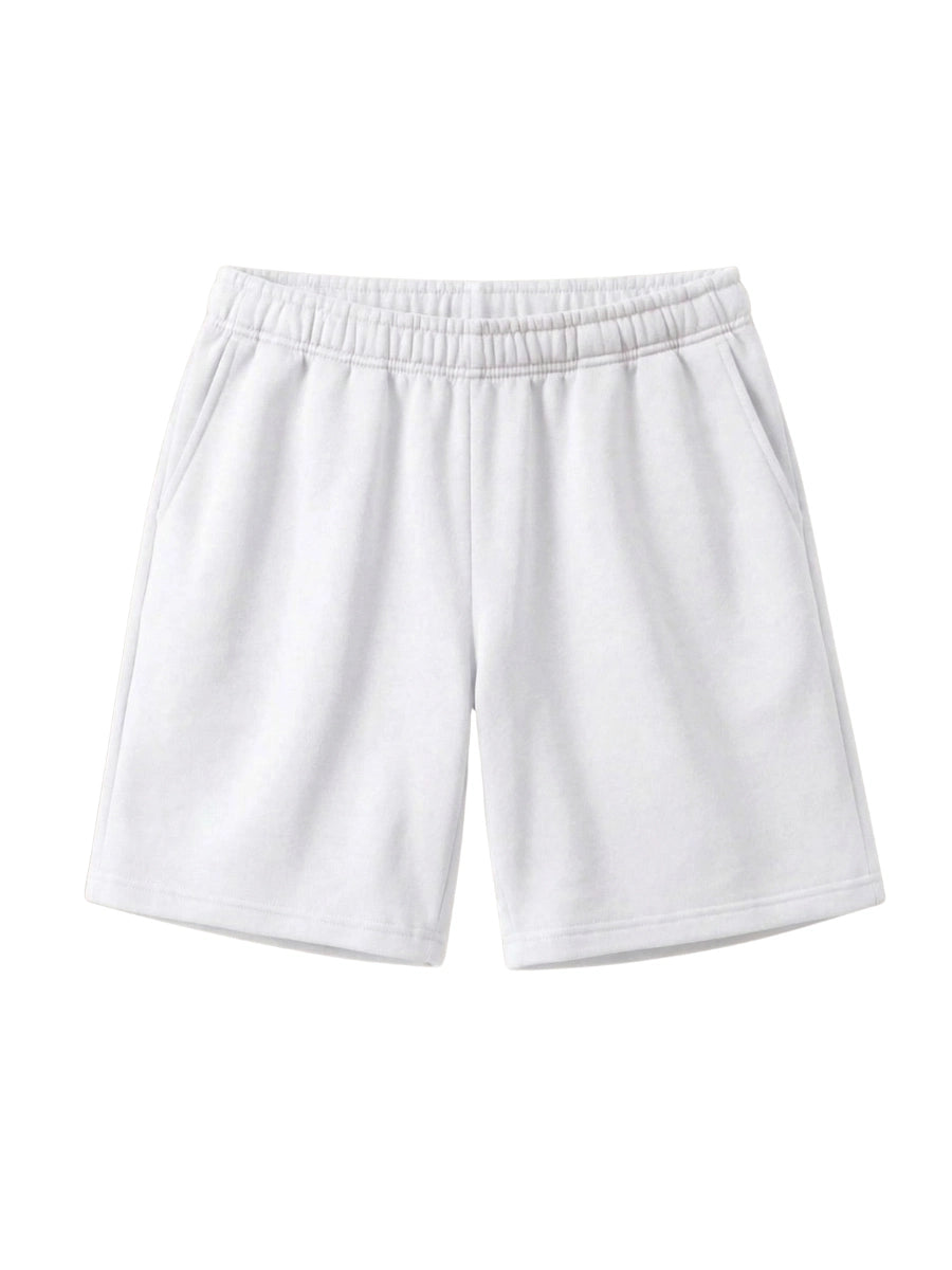 Cotton Jersey Shorts - White