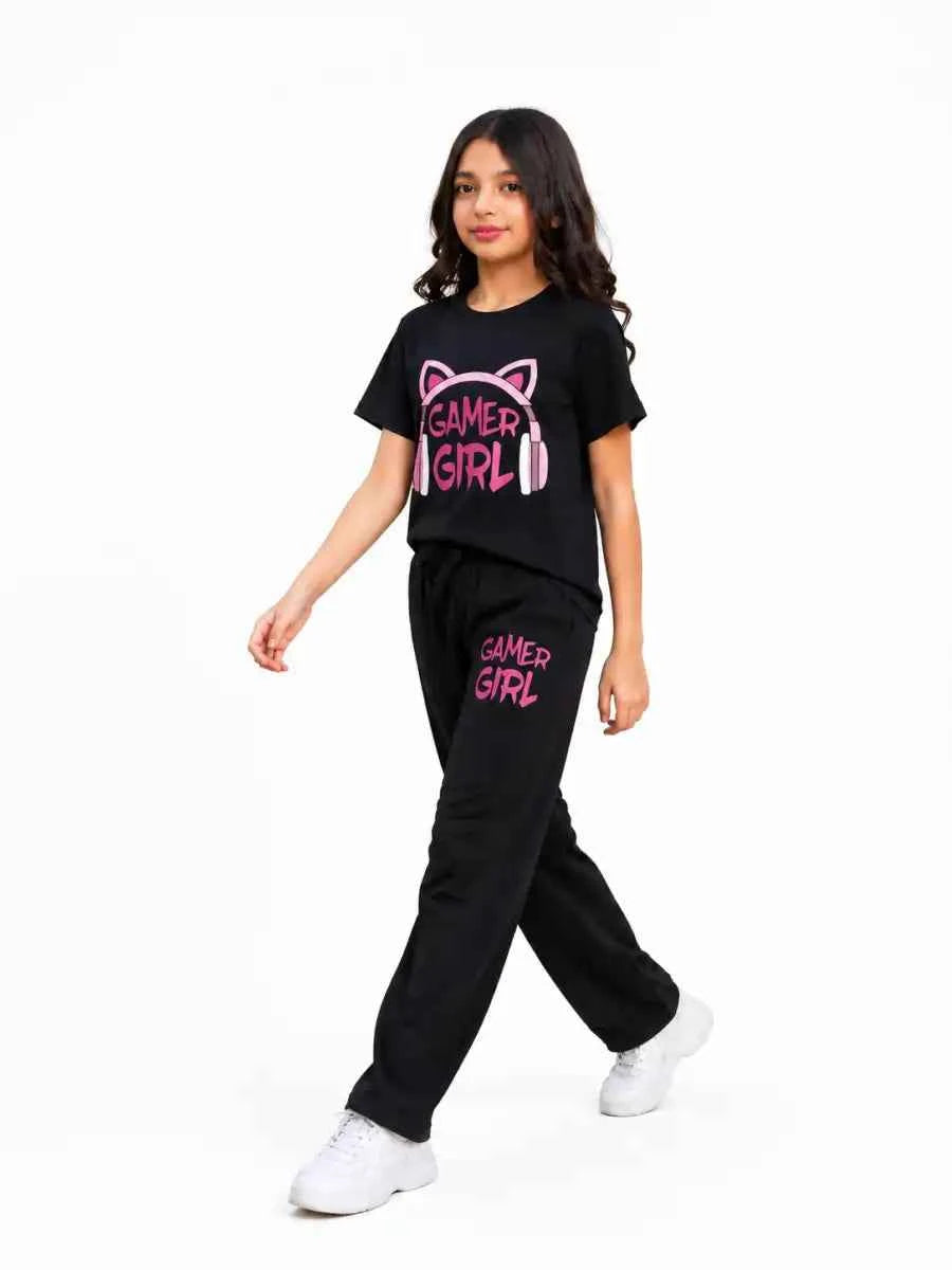 Mini Kidi’s Gamer Girl Printed trouser Set (Copy)