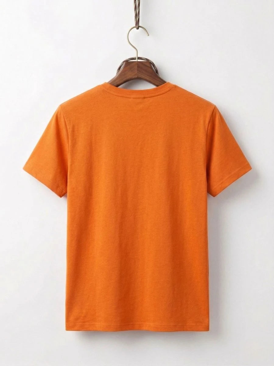 Cotton Jersey Tee Orange