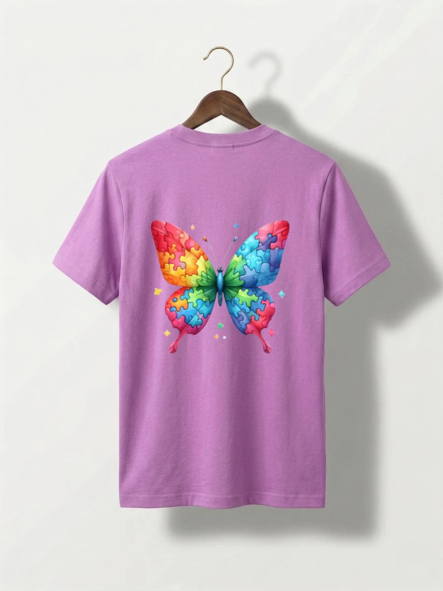 Rainbow Puzzle Butterfly