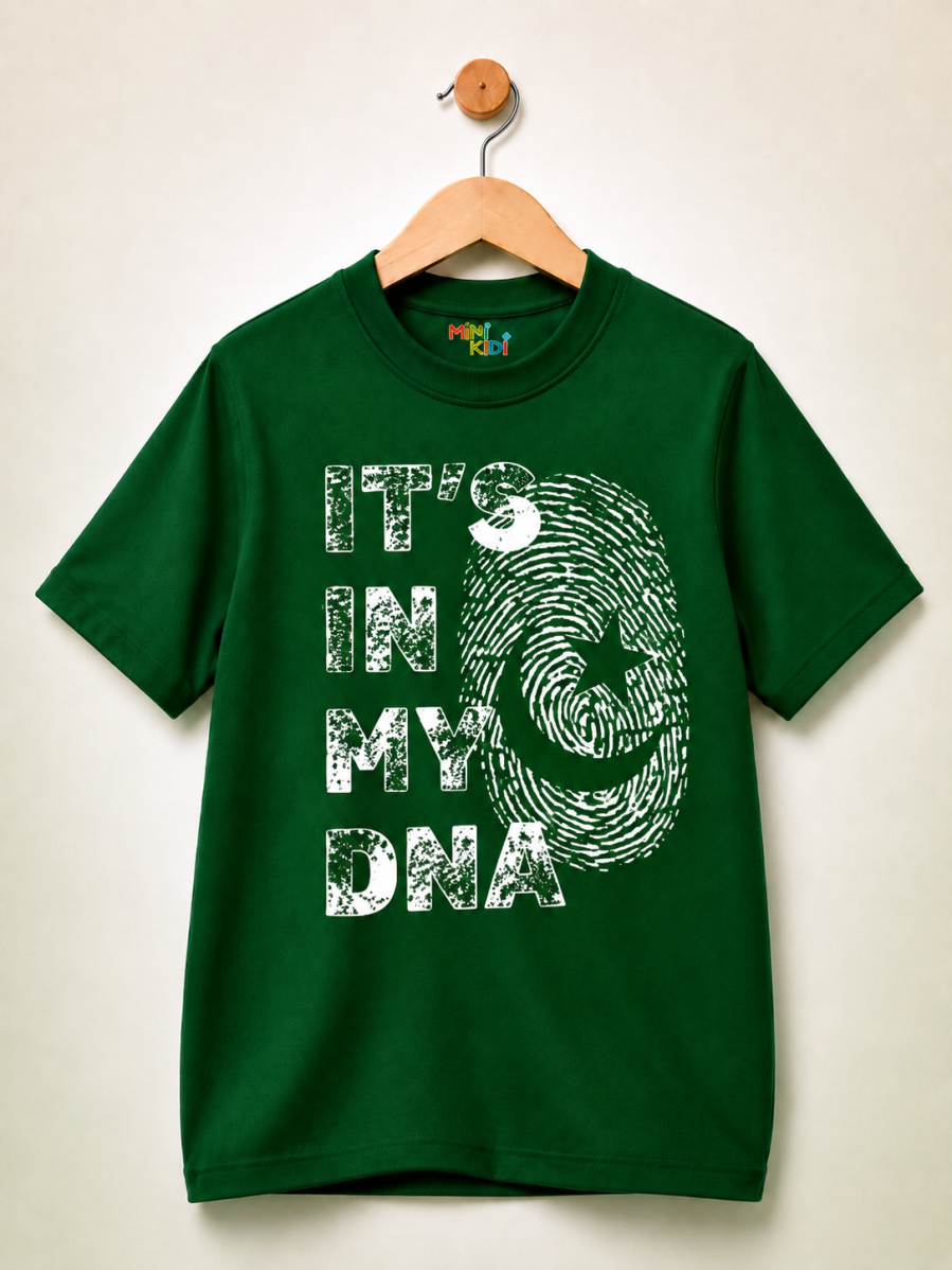 MiniKidi "It's In My DNA" Pakistan Graphic T-Shirt ⭐